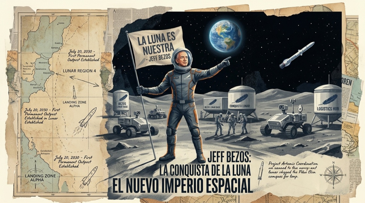 Bezos propone colonizar la Luna para salvar la Tierra