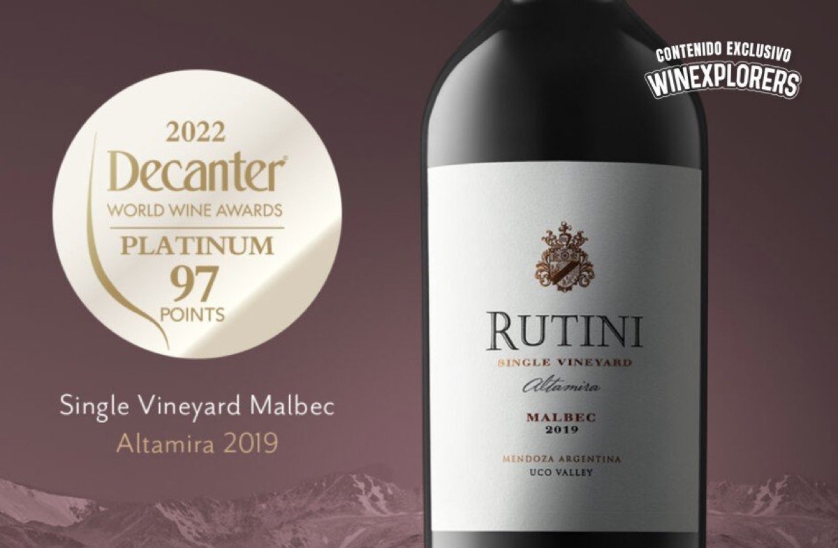 Rutini Best in Show: dos años consecutivos ganando el premio más alto de los Decanter Awards